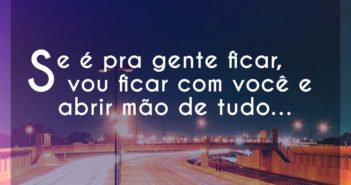 Se é pra gente ficar, vou ficar c… Solange Se é pra gente ficar