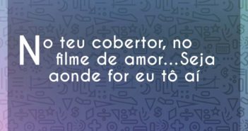 No teu cobertor, no filme de amor… Luan Santana e Sandy No teu cobertor