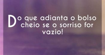 Do que adianta o bolso cheio se o… Tuchê Do que adianta o bolso cheio se o - Tuchê