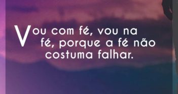 Vou com fé, vou na fé, porque a f… Realidade Cruel Vou com fé