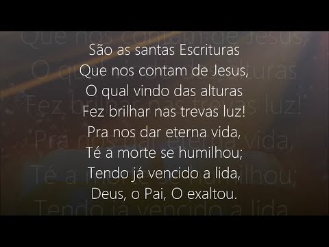 As Santas Escrituras letras - baixar - vídeo Harpa Cristã